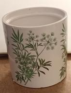 Cache pot avec dessin plante cannabis