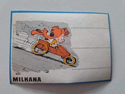 Autocollant vintage - Milkana - Bollie & Billie - Soapbox Ca, Collections, Autocollants, Comme neuf, Bande dessinée ou Dessin animé
