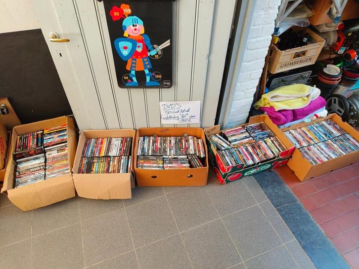 DVD-lot (Ongeveer 350 stuks), Cd's en Dvd's, Dvd's | Overige Dvd's, Gebruikt, Alle leeftijden, Ophalen