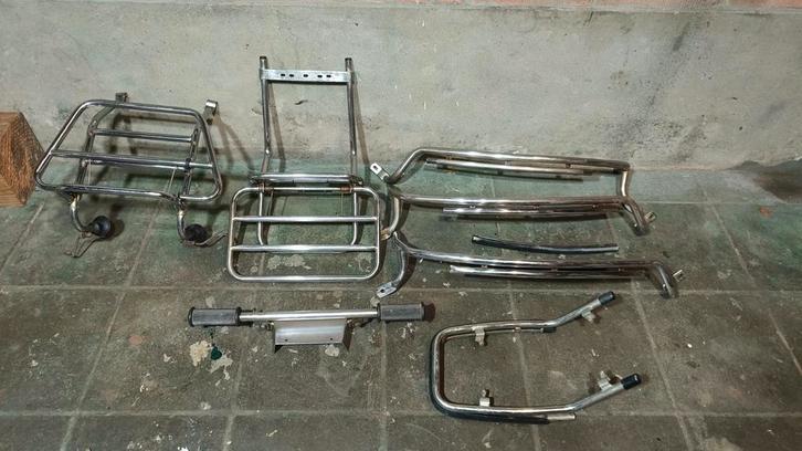 Vespa pk50 Chrome rekjes /bagage/valbaren, Fietsen en Brommers, Brommeronderdelen | Oldtimers, Gebruikt, Ophalen of Verzenden