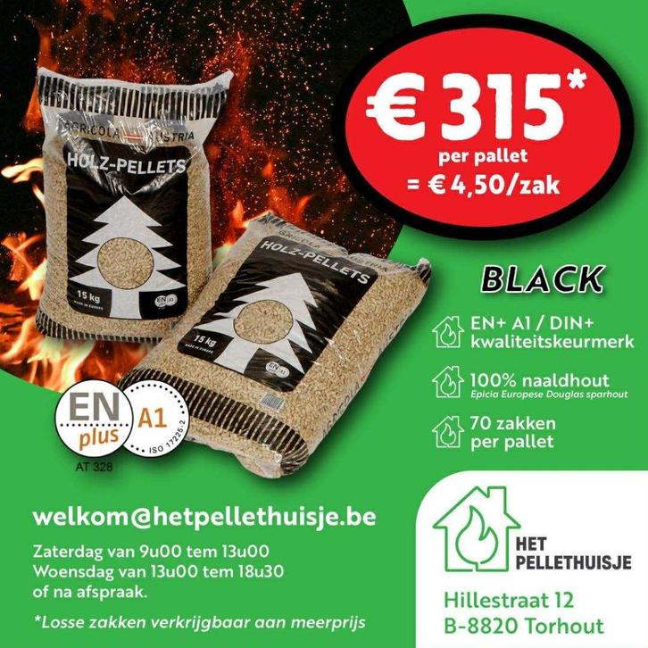 Agricola HoutPellets Green, Black en Orange, Tuin en Terras, Terrasverwarmers, Nieuw, Ophalen
