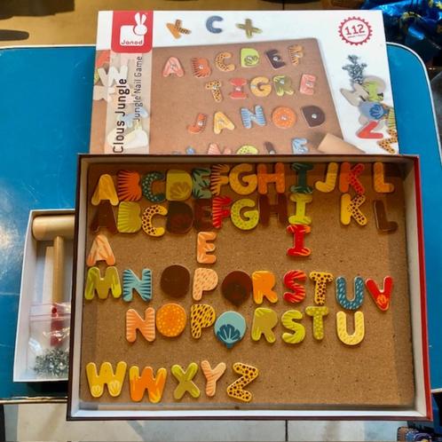 Janod nagelspel, Kinderen en Baby's, Speelgoed | Houten speelgoed, Gebruikt, Overige typen, Ophalen of Verzenden