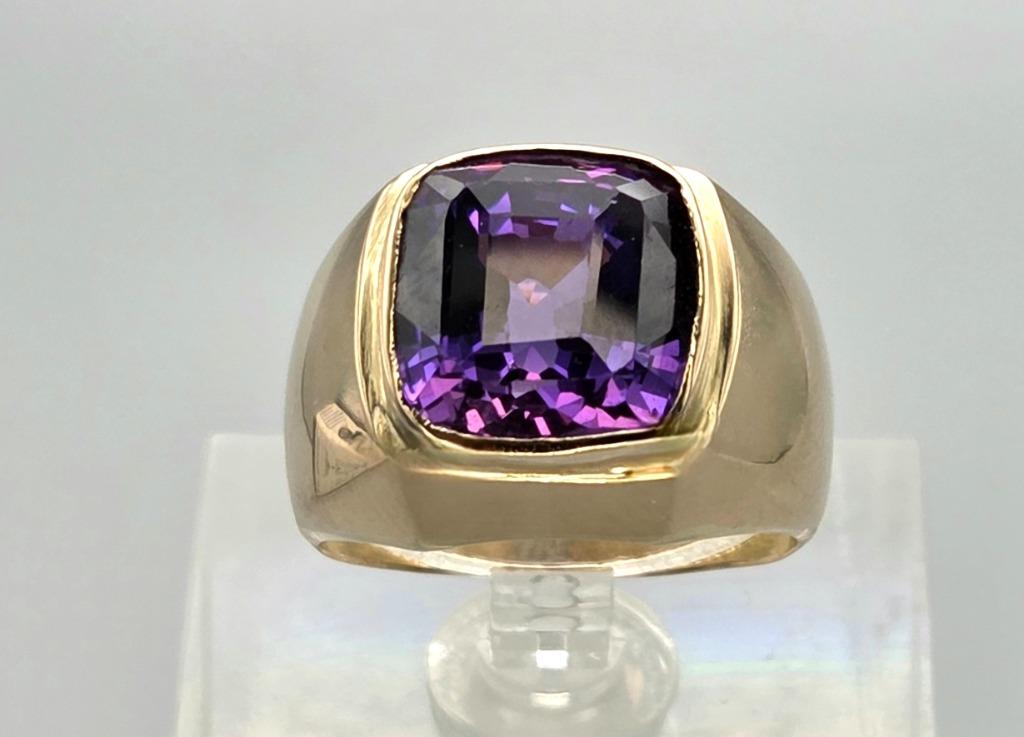 Bague en améthyste dorée vintage. (Bague rose) .2025/682, Bijoux, Sacs & Beauté, Bijoux anciens, Bague, Or, Avec pierre précieuse