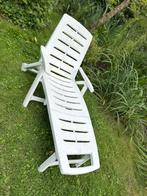 Witte Tuinstoel ligstoel, Ophalen