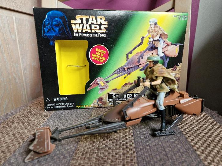 Star Wars Hasbro Speeder Bike with Princess Leia Organa, Verzamelen, Star Wars, Zo goed als nieuw, Actiefiguurtje, Ophalen of Verzenden
