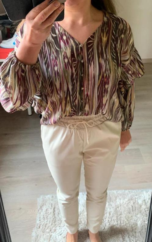 Groen-bordeau blouse, Kleding | Dames, Blouses en Tunieken, Nieuw, Maat 38/40 (M), Groen, Ophalen