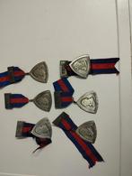 6 medailles over koning Albert 1 per stuk 10 euro wandeling, Postzegels en Munten, Penningen en Medailles, Ophalen