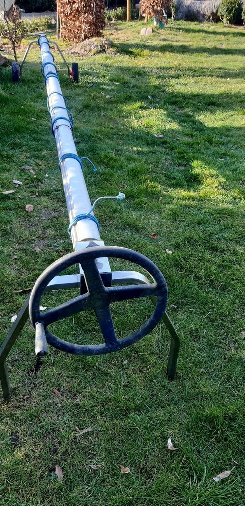 Oprolsysteen voor afdekzeil in inox, Tuin en Terras, Zwembad-toebehoren, Zo goed als nieuw, Afdekzeil, Ophalen