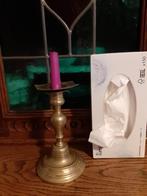 Antieke koperen kaarsenhouder, Ophalen of Verzenden