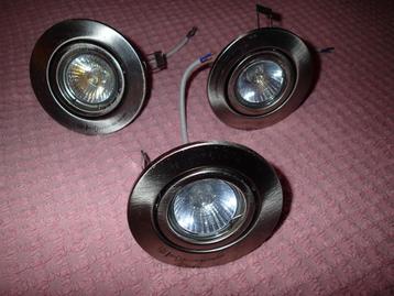 3 spots  Massive orientables encastrables  beschikbaar voor biedingen