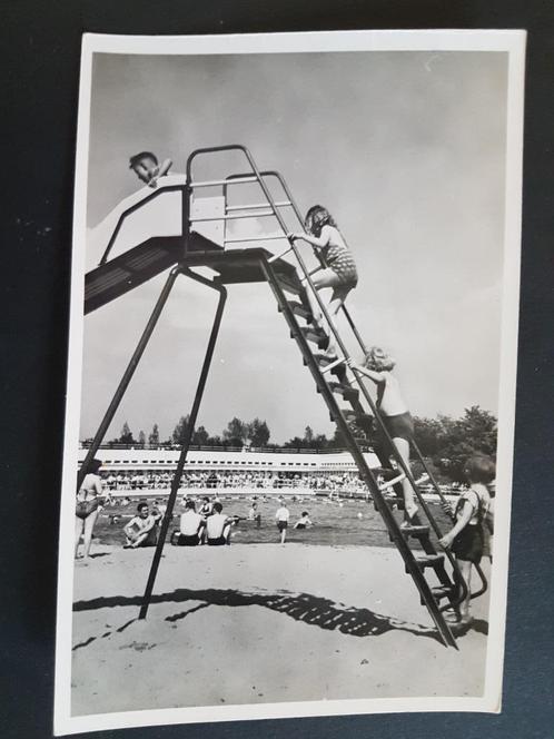 Postkaart Plage ( Halve Maan ) Strand Schuif af ), Verzamelen, Postkaarten | België, Ongelopen, Vlaams-Brabant, 1940 tot 1960