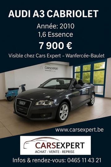 Audi A3 cabriolet 1.6 essence, Autos, Audi, Achat, Alarme, Entreprise, Cabriolet