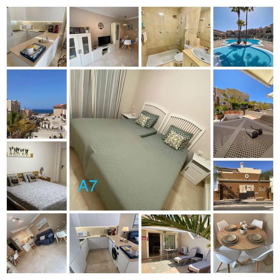 Te huur Tenerife : A6 A7 Terrazas del faro Palm-Mar Tenerife, Vakantie, Tv, Appartement