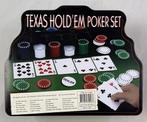 Étui à boutons Texas Hold'em Poker Set 200 jetons avec croup, 1 ou 2 joueurs, Envoi, Comme neuf, Andere