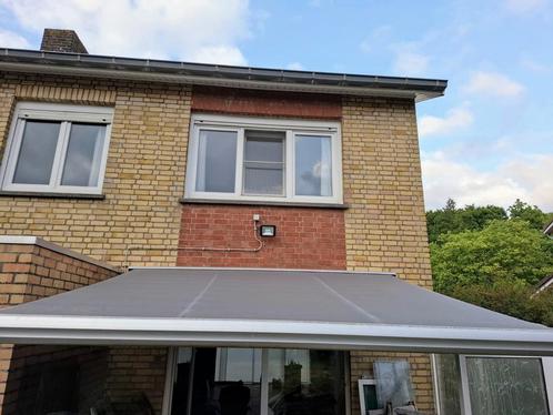 Zonwering/Knikarmscherm, grijs - Verano, Tuin en Terras, Zonneschermen, Knikarmscherm, Ophalen