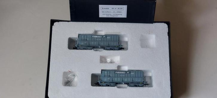 CFL B-MODELS SET VAN 2 MINERAALWAGENS ARBED*HO*DC 45230, Hobby en Vrije tijd, Modeltreinen | H0, Nieuw, Wagon, Gelijkstroom, Overige merken