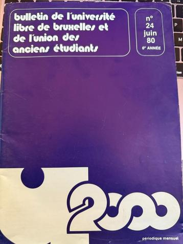 Université Libre de Bruxelles, Bulletin 24 juni 1980 beschikbaar voor biedingen