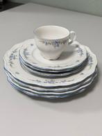 Rose Bavaria Porselein Servies Blauw Rozenmotief W. Germany, Antiek en Kunst, Ophalen of Verzenden