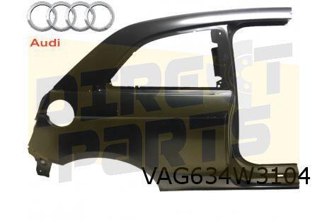 Audi A1 (6/10-11/18) zijwand Rechts achter (snijdeel) (3-drs, Auto-onderdelen, Carrosserie, Spatbord, Audi, Nieuw, Verzenden