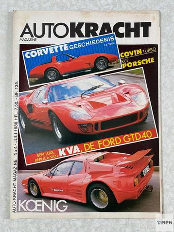 Autokracht Magazine 1986 #4 Corvette Porsche Ford Koenig beschikbaar voor biedingen