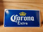 Corona emaille plaat, Verzamelen, Biermerken, Ophalen of Verzenden, Zo goed als nieuw, Reclamebord, Plaat of Schild, Overige merken