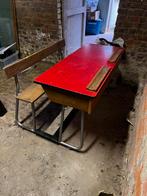 Vintage kinderbureau formica, Enlèvement, Utilisé, Bureau