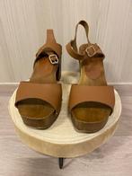 sandalen met blokhak - Esprit, Bruin, Zo goed als nieuw, Esprit, Sandalen of Muiltjes