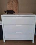glanzend wit gelakte kast en commode, Ophalen, Gebruikt
