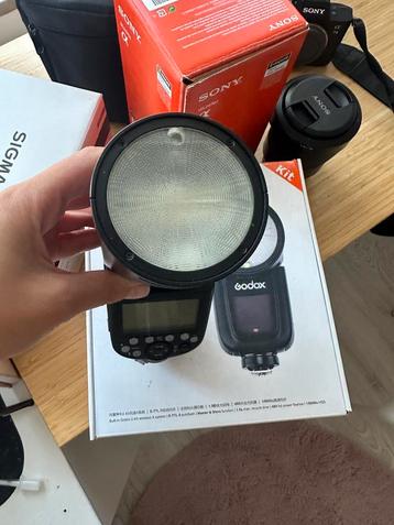 Godox v1c flits beschikbaar voor biedingen