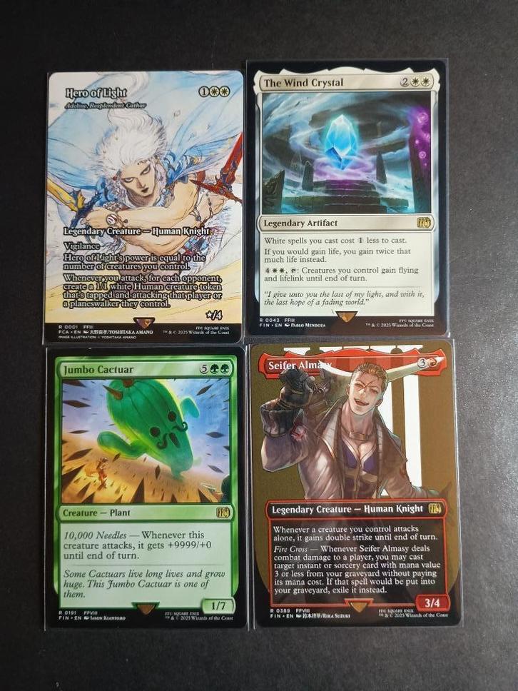 4 final fantasy kaarten, Hobby en Vrije tijd, Verzamelkaartspellen | Magic the Gathering, Nieuw, Meerdere kaarten, Ophalen of Verzenden
