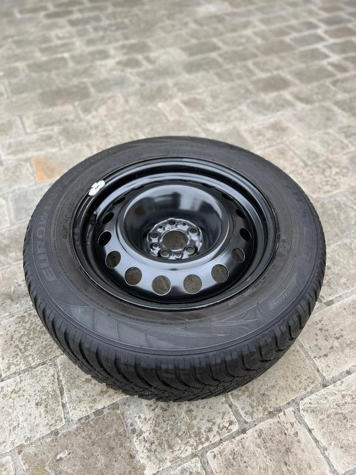 winterband op velg, Auto-onderdelen, Banden en Velgen, Banden en Velgen, Winterbanden, Personenwagen, Gebruikt, Ophalen