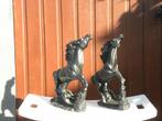 Statues de chevaux noir cabré en résine peint, Ophalen of Verzenden, Zo goed als nieuw