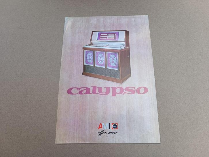 Flyer: Rowe-AMi MM6/ Calypso (1971) jukebox, Verzamelen, Automaten | Jukeboxen, Ami, Verzenden