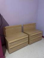 Paire de Tables de nuit table de chevet, Zo goed als nieuw, 45 tot 65 cm, Hout, 55 tot 70 cm