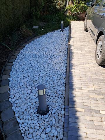 grind carrara 40/60, Tuin en Terras, Ophalen, Gebruikt, Wit, Grind