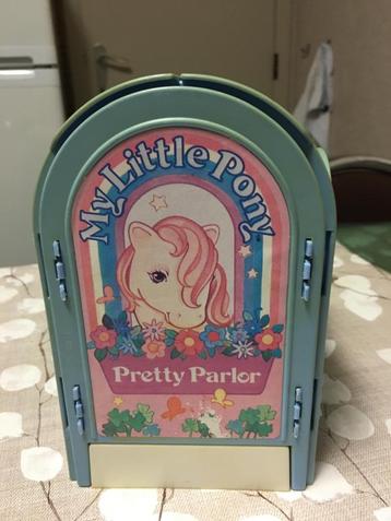 vintage My Little Pony stal - Pretty Parlor met pony beschikbaar voor biedingen