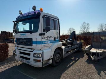 Containervrachtwagen MAN TGA, Autos, Achat, 2 places, MAN, Noir