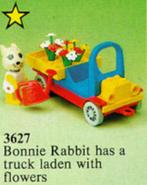 Lego 3627 Bonnie Rabbit's Flower Truck Fabuland / 25-1, Ensemble complet, Lego, Utilisé, Enlèvement ou Envoi