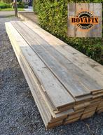 Echte steigerhout planken  gedoubleerd en tand en groef, Doe-het-zelf en Bouw, Ophalen, Zo goed als nieuw, Steigerhout, Plank