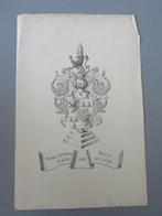 oude gravure Henri Gérard Maire Bailly de Liège 1808, Antiquités & Art, Enlèvement ou Envoi