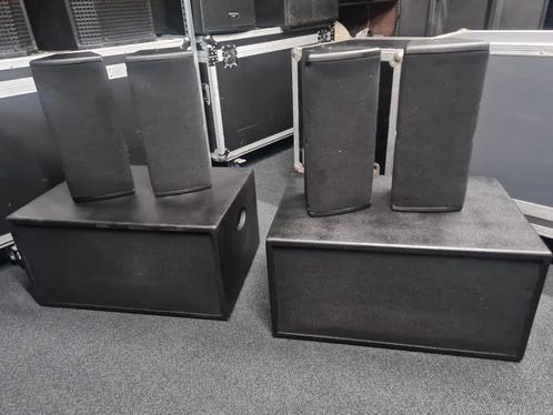 DAP SET 4 tops + 2 subs Compact en krachtig, Audio, Tv en Foto, Luidsprekerboxen, Zo goed als nieuw, Ophalen of Verzenden