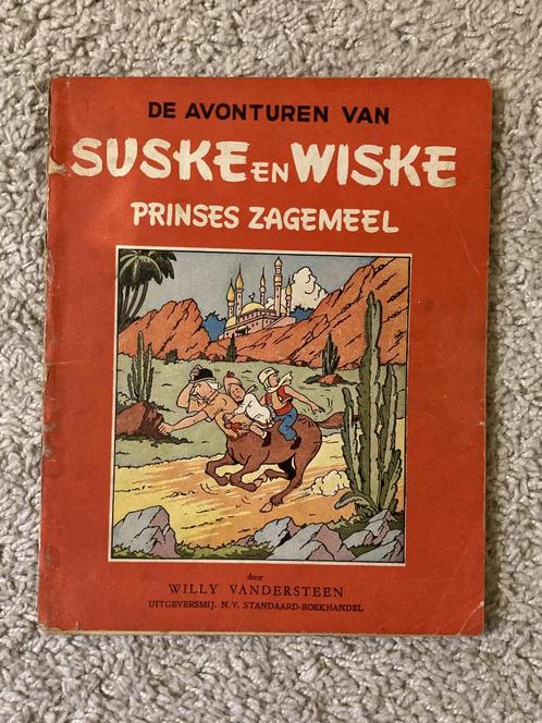Suske en Wiske - Nr. 5 - Prinses Zagemeel - Herdruk, 1954, Boeken, Stripverhalen, Gelezen, Eén stripboek, Ophalen of Verzenden