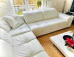 Natuzzi hoekbank, echt leer, zeer goed onderhouden, Huis en Inrichting, Zetels | Complete zithoeken, Ophalen, Zo goed als nieuw