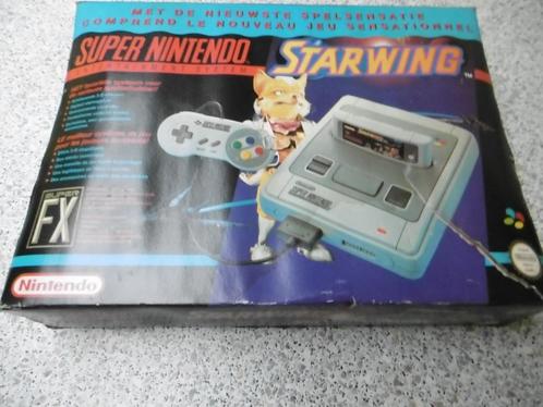 BOX plus een Super Nintendo NES-console, Games en Spelcomputers, Spelcomputers | Nintendo Super NES, Gebruikt, Ophalen
