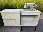 Naaimachine Naumann, incl. meubel met zijtafel + toebehoren, Enlèvement, Utilisé, Machine à coudre, Autres marques