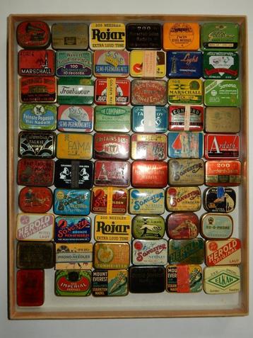 2e lot 60 Pickup naalden Needles Grammofoon Tin box Nadeln