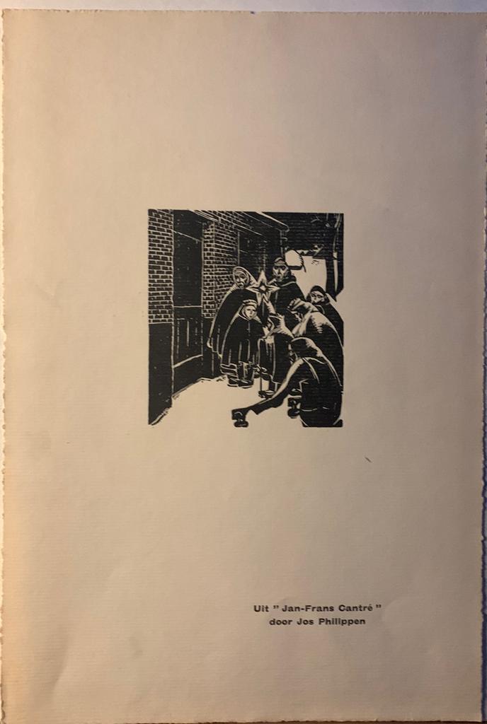 Jan-Frans Cantré-houtsnede “Driekoningen”, Antiek en Kunst, Kunst | Etsen en Gravures, Ophalen of Verzenden