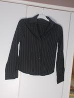 United Colors of Benetton grijs gevoerde zwarte blouse Maat, Kleding | Dames, Ophalen of Verzenden, Zo goed als nieuw, Zwart