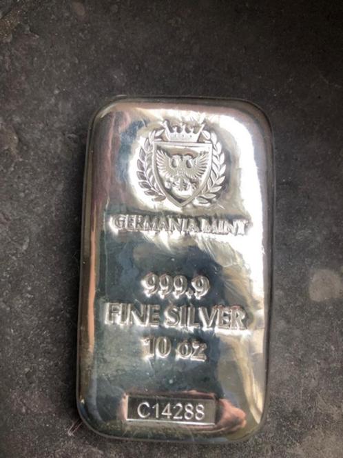 Germania Mint - 10 oz silver cast bar, sealed, Postzegels en Munten, Edelmetalen en Baren, Zilver, Ophalen of Verzenden