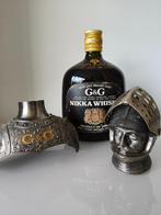 Nikka Gold & Gold "Black" Knight, Rare, 43%,(Métal)(v4), Collections, Vins, Pleine, Autres types, Enlèvement ou Envoi, Neuf